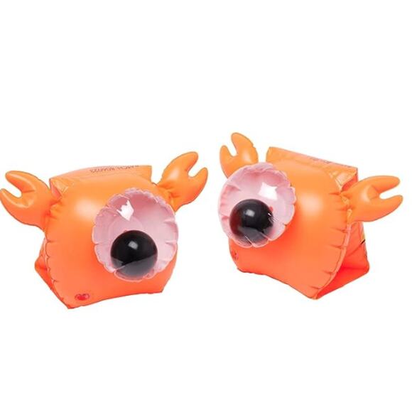 SUNNYLiFE Orange Color Inflatable Buddy Float Bands Sonny The Sea Creature Crab - Picture 3 of 8